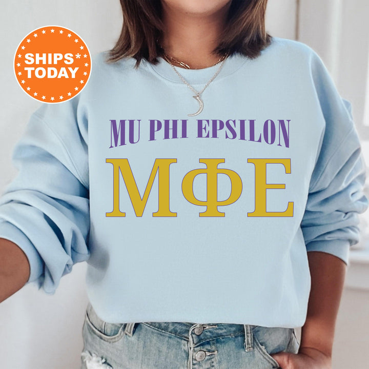 Mu Phi Epsilon Greek Identity COED Sweatshirt | Mu Phi Epsilon Sweatshirt | Greek Letters | Sorority Letters | Greek Apparel _ 15421g