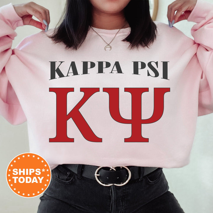 Kappa Psi Greek Identity COED Sweatshirt | Kappa Psi Sweatshirt | Greek Letters Sweatshirt | Sorority Letters | Greek Apparel _ 15420g