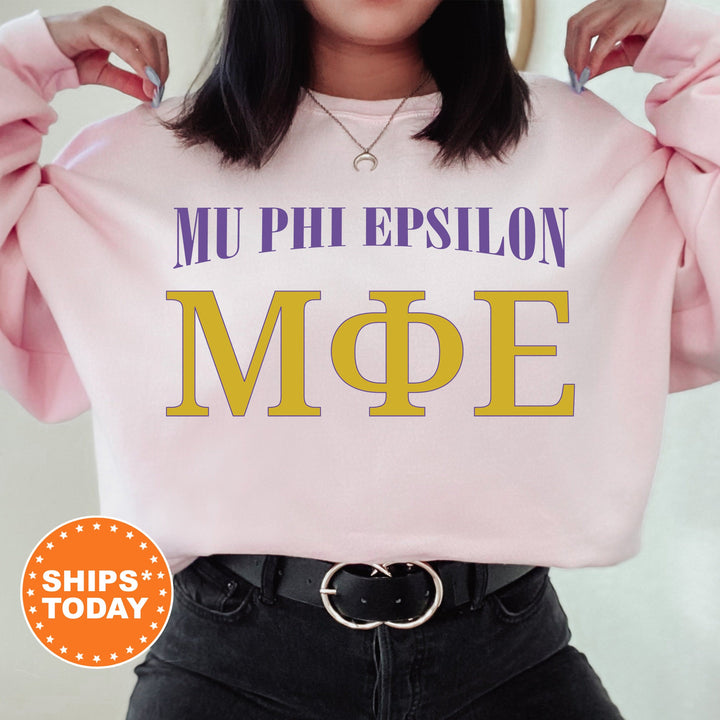 Mu Phi Epsilon Greek Identity COED Sweatshirt | Mu Phi Epsilon Sweatshirt | Greek Letters | Sorority Letters | Greek Apparel _ 15421g