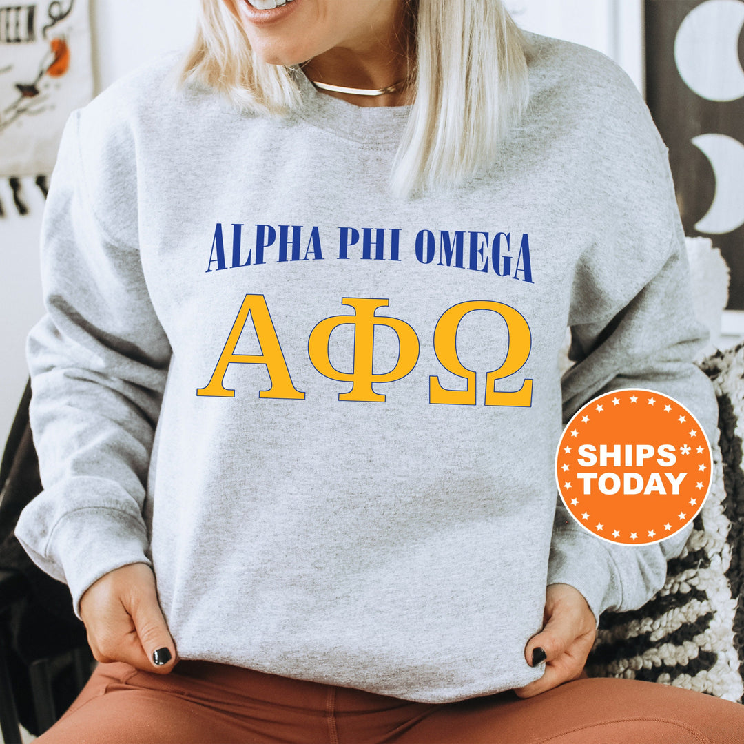 Alpha Phi Omega Greek Identity COED Sweatshirt | Alpha Phi Omega Sweatshirt | APHIO Greek Letters Sweatshirt | Greek Apparel _ 15415g