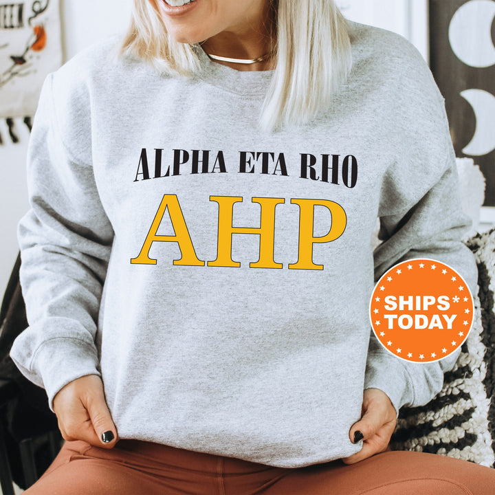 Alpha Eta Rho Greek Identity COED Sweatshirt | Alpha Eta Rho Sweatshirt | Greek Letters | Sorority Letters | Greek Apparel _ 15413g