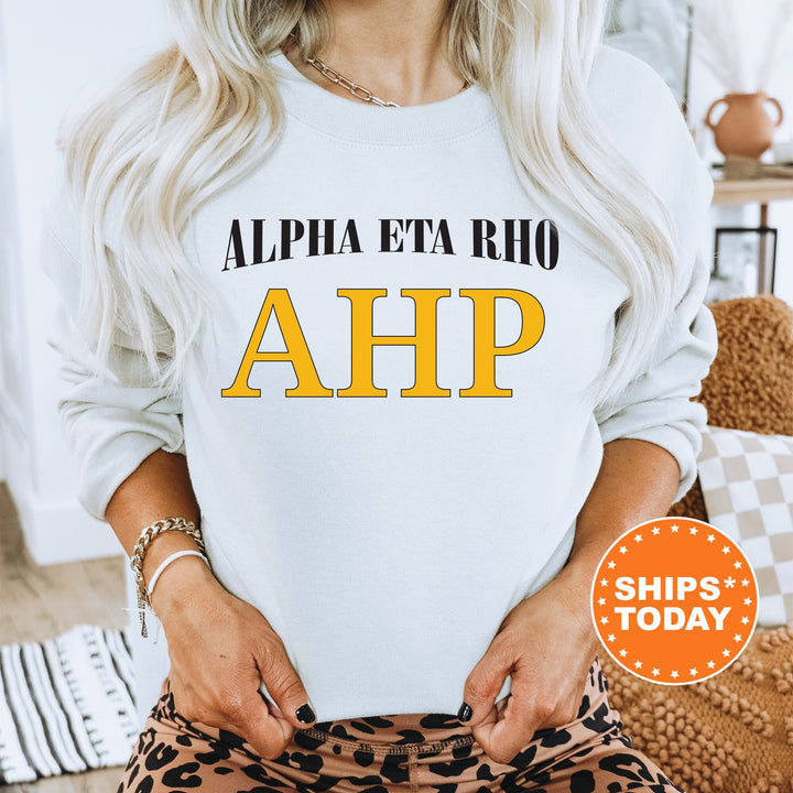 Alpha Eta Rho Greek Identity COED Sweatshirt | Alpha Eta Rho Sweatshirt | Greek Letters | Sorority Letters | Greek Apparel _ 15413g