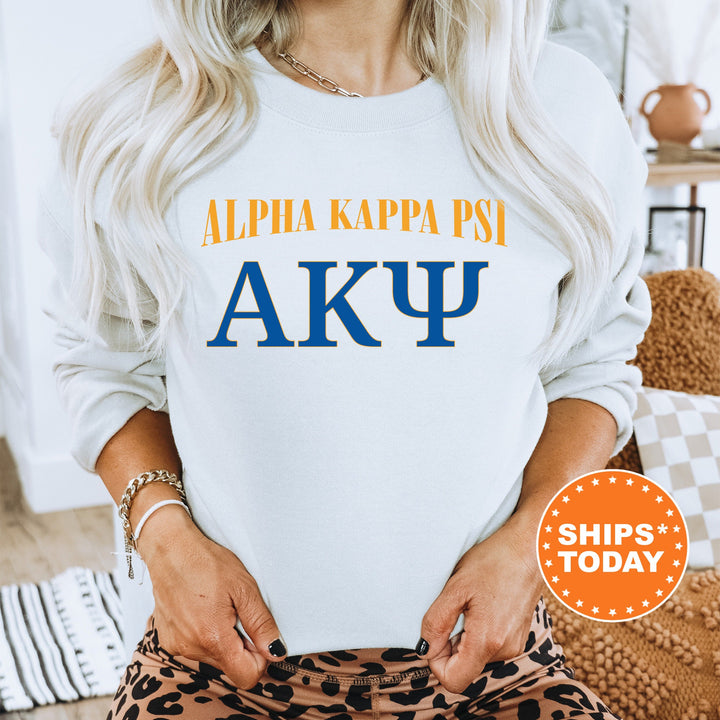 Alpha Kappa Psi Greek Identity COED Sweatshirt | AKPsi Sweatshirt | AKPsi Greek Letters Sweatshirt | Greek Apparel _ 15414g