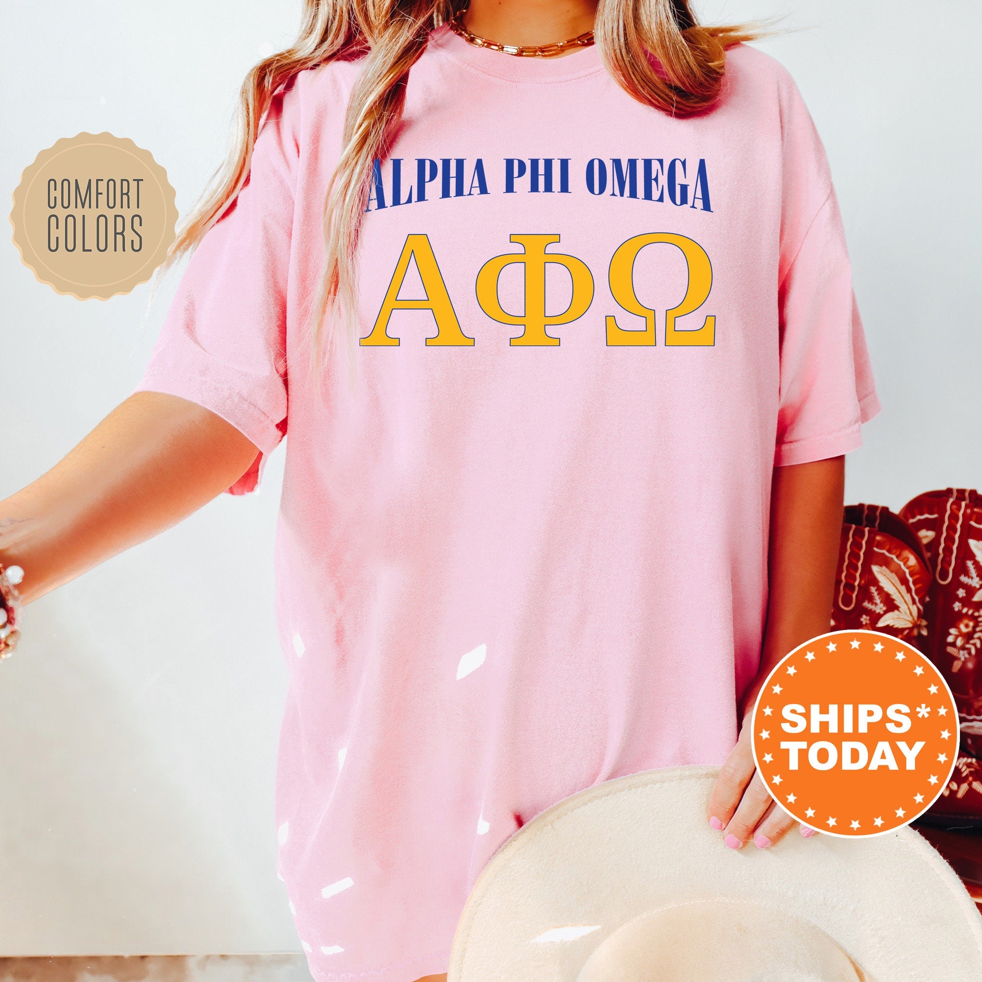 Alpha Phi Omega Greek Identity COED T Shirt Alpha Phi Omega