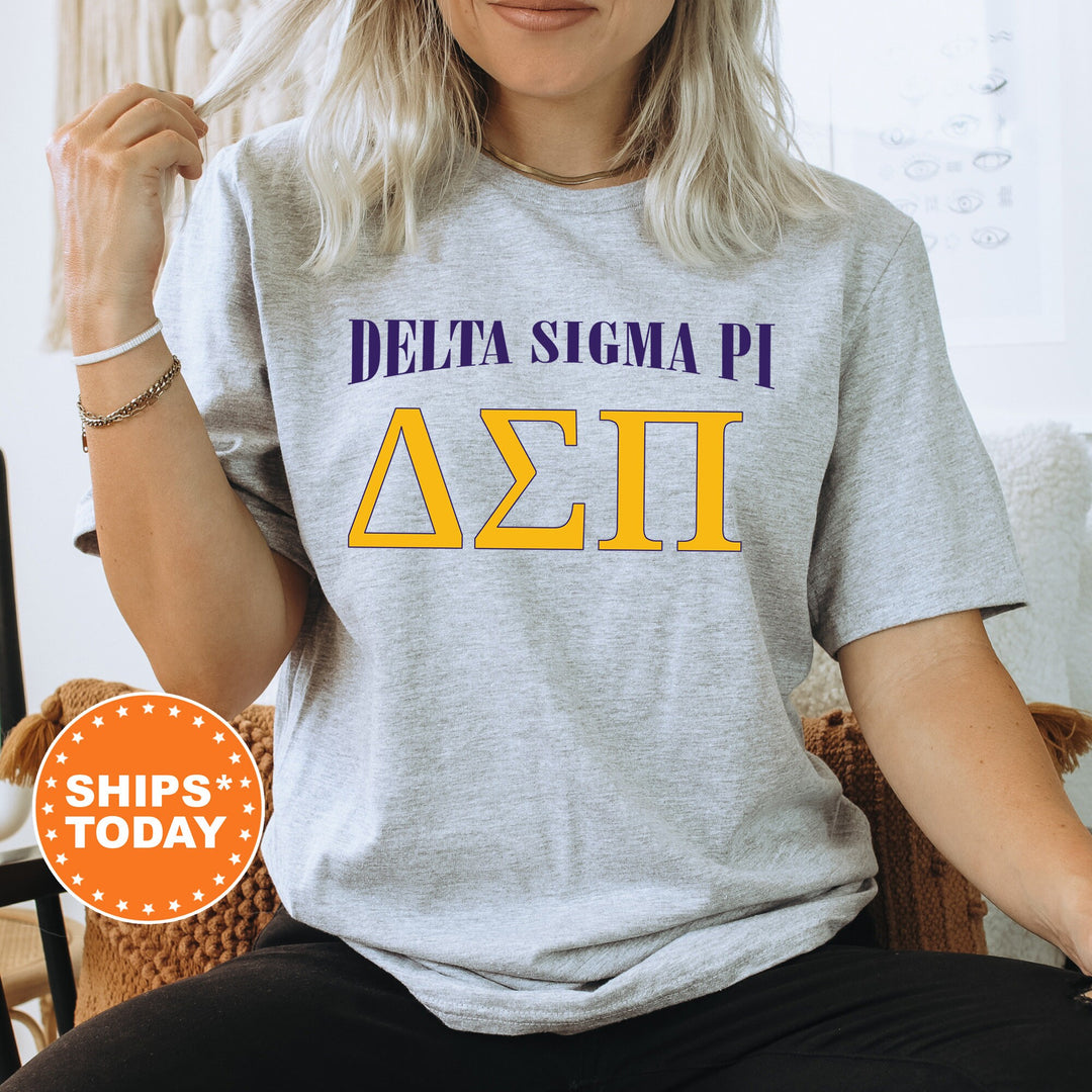 Delta Sigma Pi Greek Identity COED T-Shirt | Delta Sigma Pi Shirt | Comfort Colors Tee | Greek Letters | Sorority Letters _ 15418g