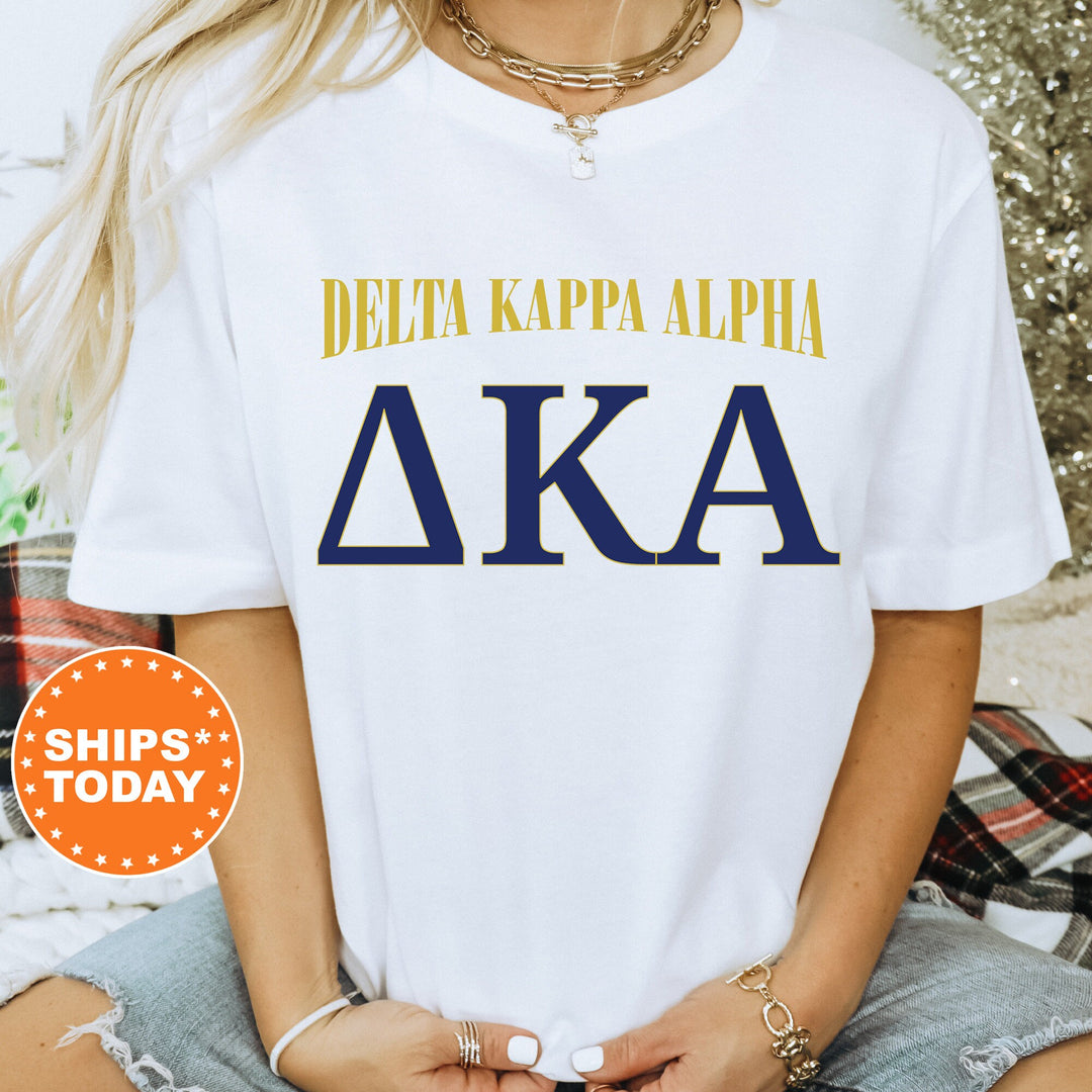 Delta Kappa Alpha Greek Identity COED T-Shirt | Delta Kappa Alpha Shirt | Comfort Colors Tee | Greek Letters | Sorority Letters _ 15417g