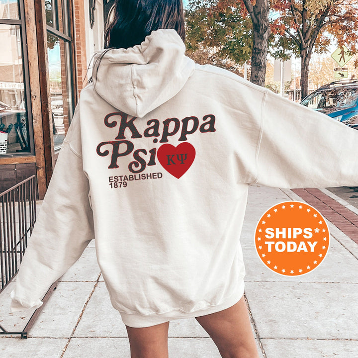 Kappa Psi Heartmark COED Sweatshirt | Kappa Psi Crewneck Sweatshirt | Greek Apparel | COED Fraternity Gift