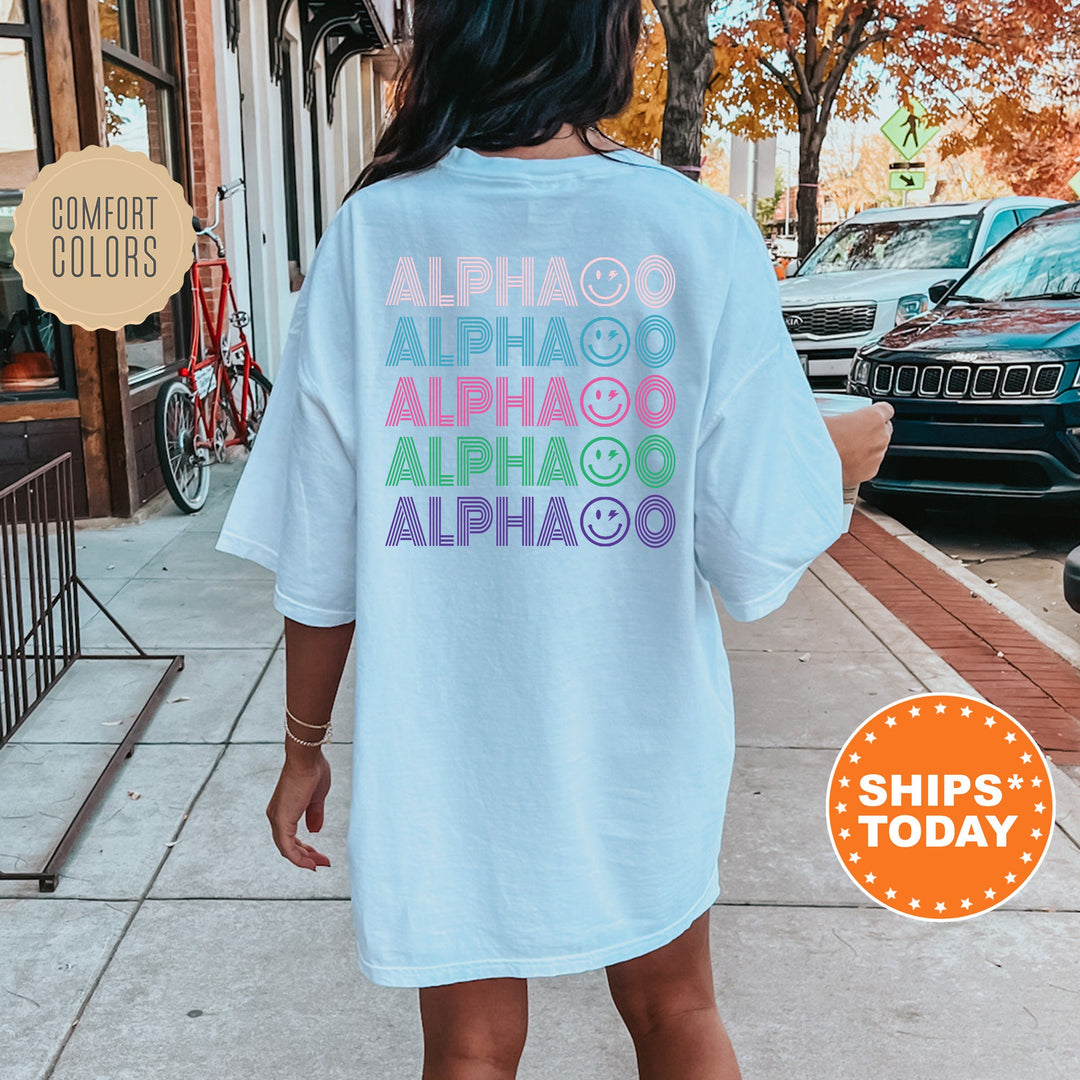Alpha Omicron Pi Cheery Chic Sorority T-Shirt | Alpha O Comfort Colors Shirt | Sorority Merch | Trendy Big Little Reveal Shirt _ 13870g