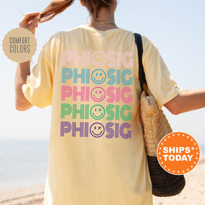Phi Sigma Sigma Cheery Chic Sorority T-Shirt | Phi Sig Comfort Colors Shirt | Sorority Merch | Trendy Big Little Reveal Shirt _ 13885g