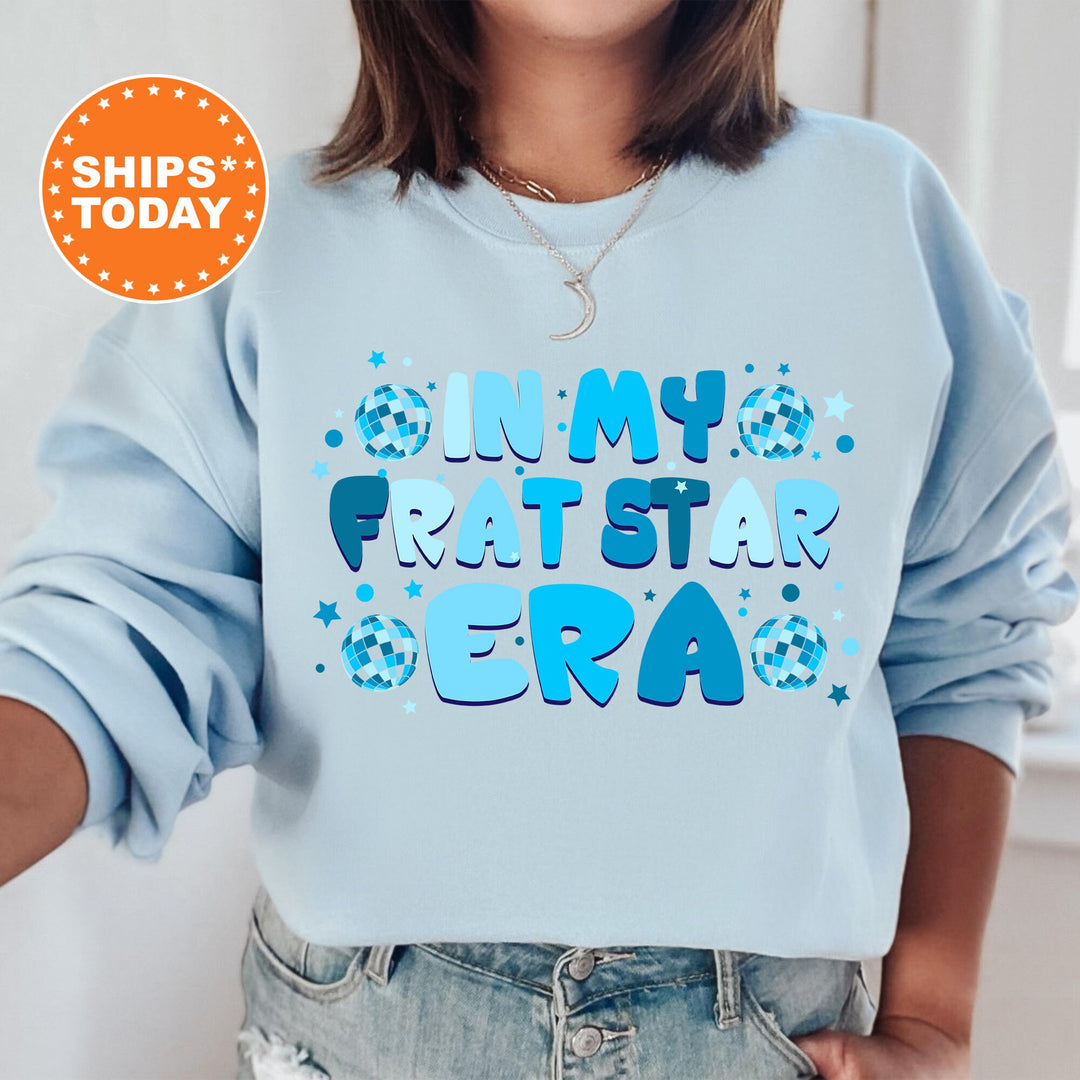 In My Frat Star Era | Frat Star Blue Disco Sorority Sweatshirt | Big Little Reveal | Sorority Recruitment Gift | Bid Day Basket _ 503FS