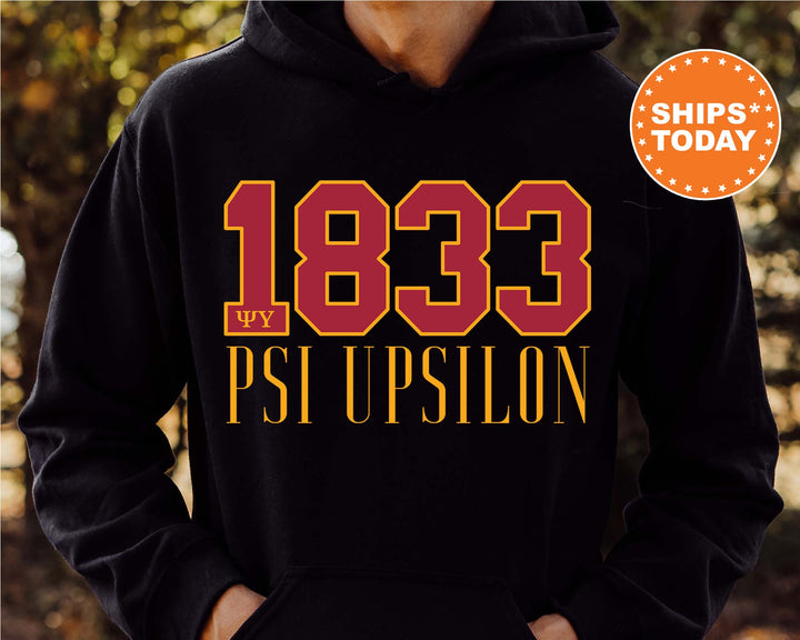 Psi Upsilon Greek Bond Fraternity Sweatshirt | Psi U Sweatshirt | Fraternity Gift | Greek Letters | College Crewneck | Bid day _  15563g