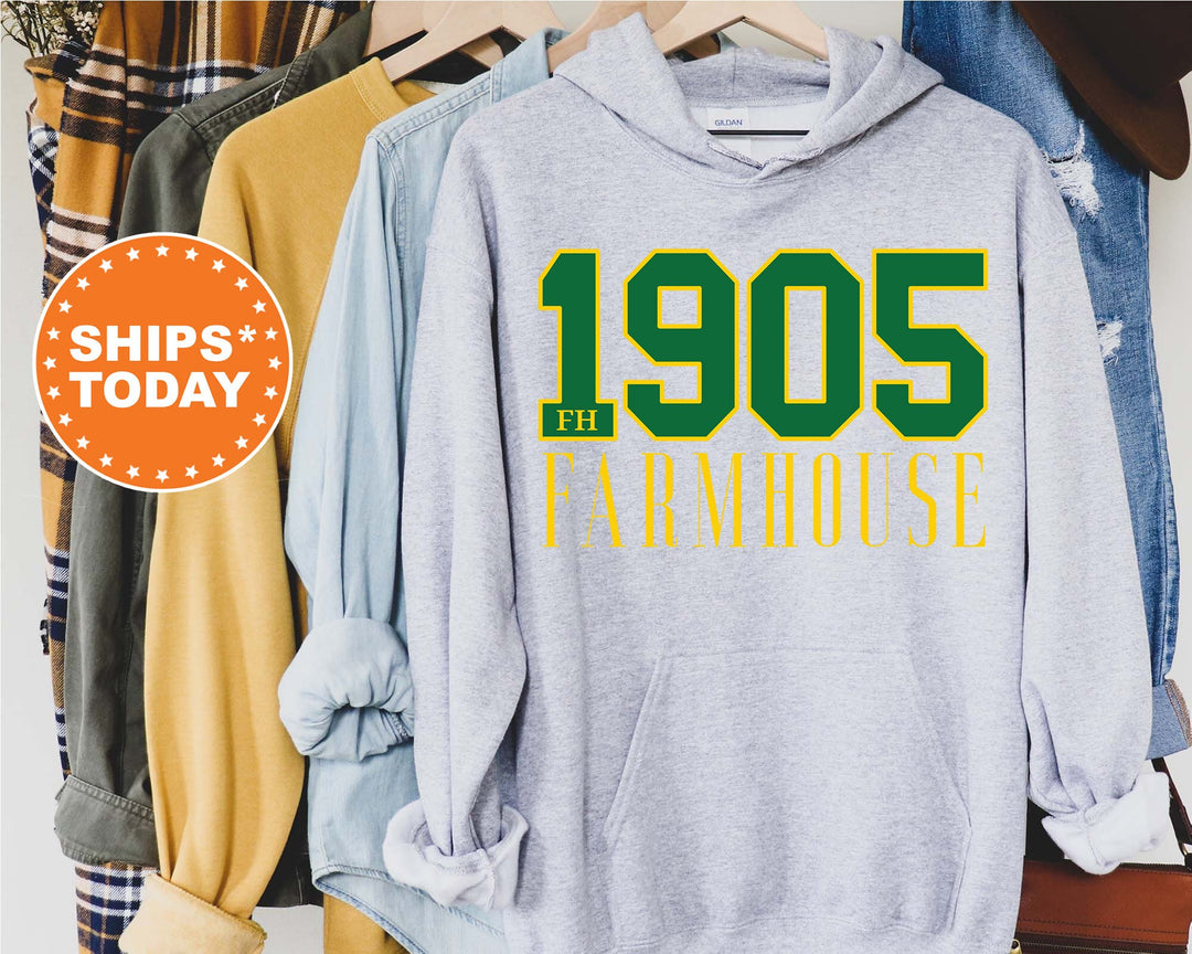 Farmhouse Greek Bond Fraternity Sweatshirt | Farmhouse Sweatshirt | Fraternity Gift | Greek Letters | College Crewneck | Bid day _  15548g