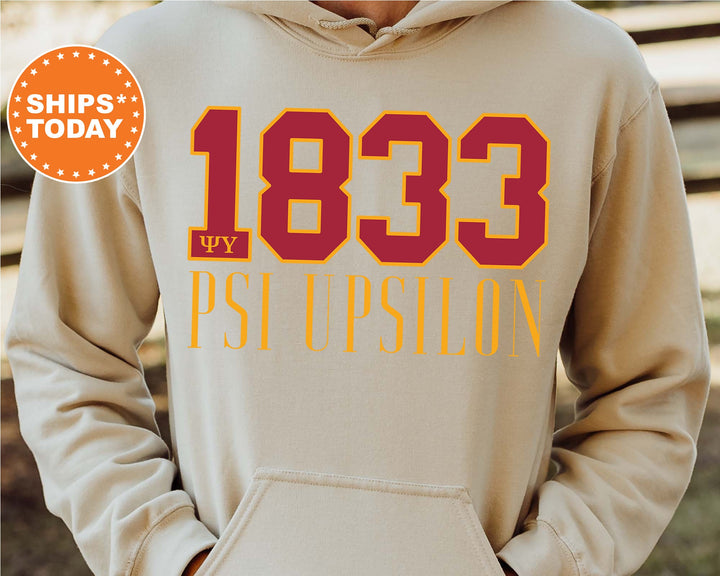 Psi Upsilon Greek Bond Fraternity Sweatshirt | Psi U Sweatshirt | Fraternity Gift | Greek Letters | College Crewneck | Bid day _  15563g