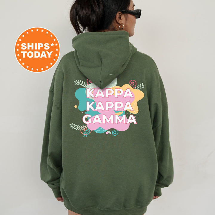 Kappa Kappa Gamma Pink Floral Sorority Sweatshirt | Trendy KAPPA Sweatshirt | Sorority Apparel | Big Little Reveal | Sorority Gifts _ 12734g