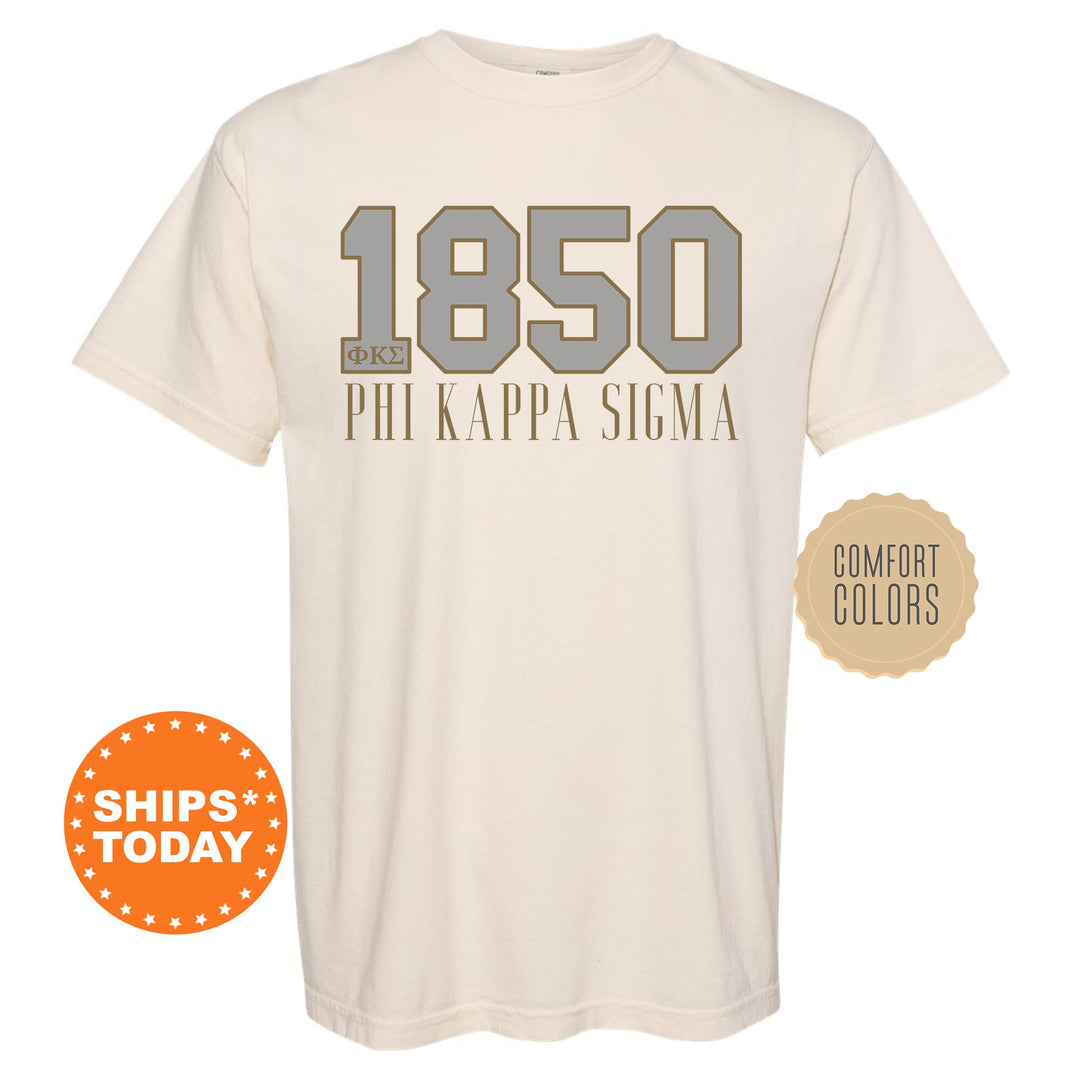 Phi Kappa Sigma Greek Bond Fraternity T-Shirt | Phi Kappa Sigma Shirt | Skulls Comfort Colors Tee | Fraternity Gift | Greek Apparel _ 15557g