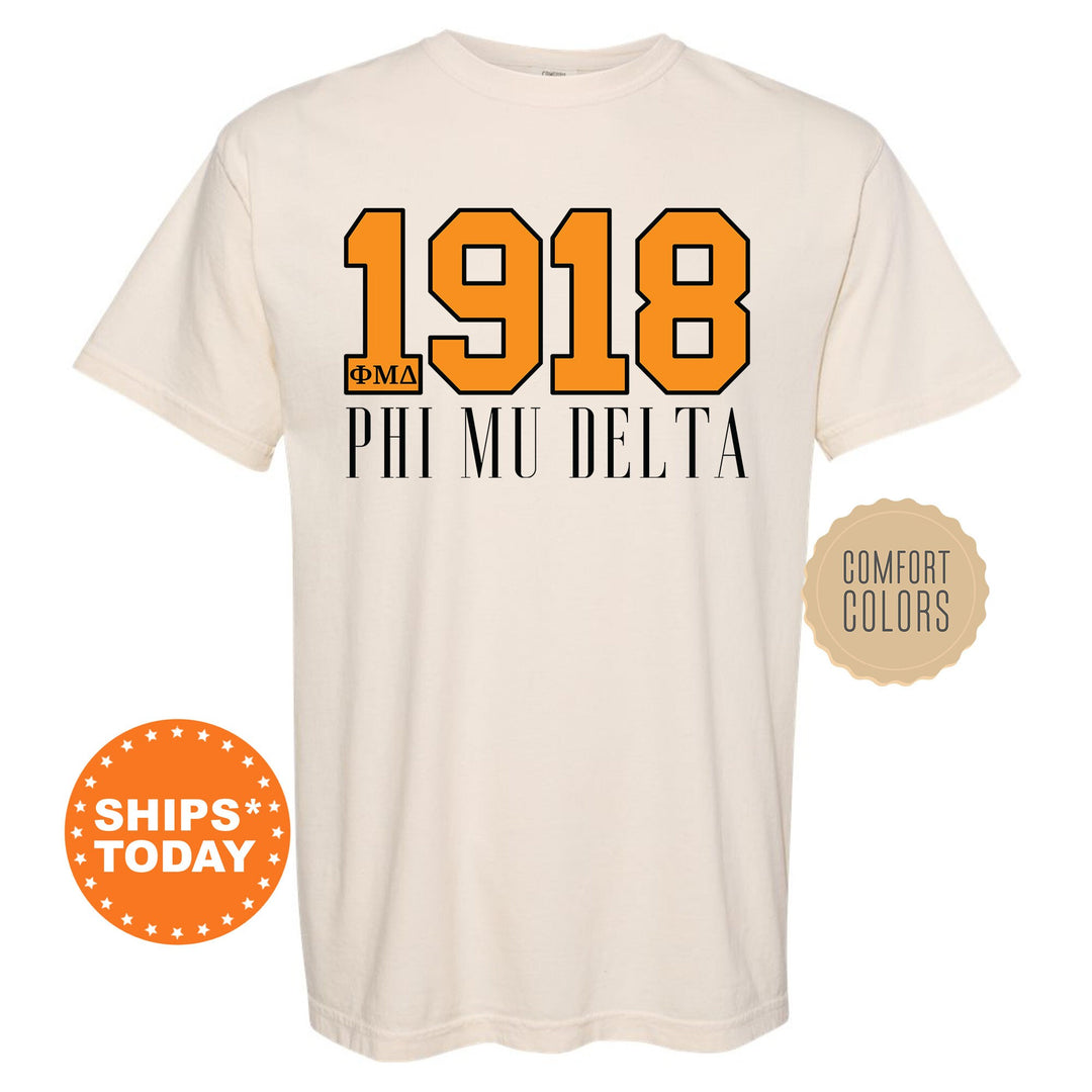 Phi Mu Delta Greek Bond Fraternity T-Shirt | Phi Mu Delta Shirt | Comfort Colors Tee | Fraternity Gift | College Greek Apparel _ 15559g