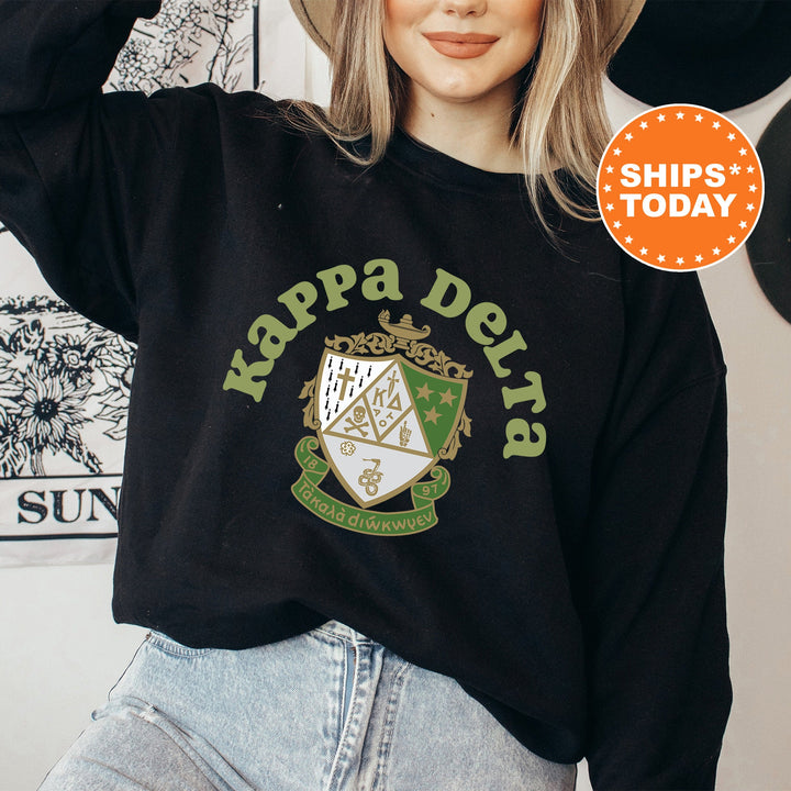 Kappa Delta Crest Legacy Sorority Sweatshirt | Kay Dee Crest Sweatshirt | Sorority Merch | Big Little Gift | College Greek Apparel 17351g