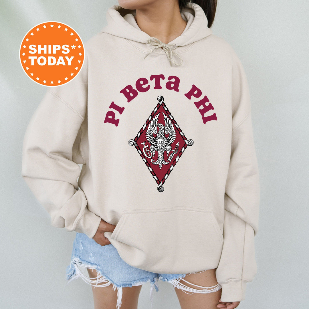 Pi Beta Phi Crest Legacy Sorority Sweatshirt | Pi Phi Crest Sweatshirt | Sorority Merch | Big Little Gift | College Greek Apparel