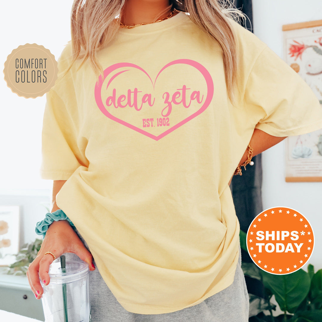 Delta Zeta Sisterlove Sorority T-Shirt | Dee Zee Sorority Merch | Big Little Reveal Comfort Colors Shirt | Sorority Gifts _ 16575g