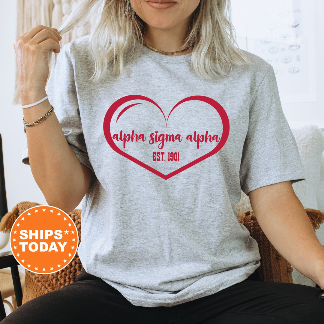 Alpha Sigma Alpha Sisterlove Sorority T-Shirt | Sorority Merch | Big Little Reveal Gift | Comfort Colors Shirt | Sorority Gifts _ 16568g