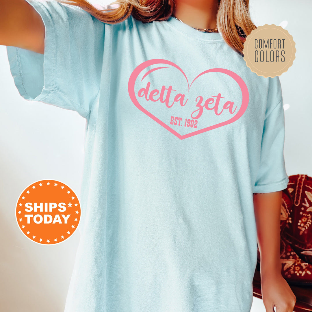 Delta Zeta Sisterlove Sorority T-Shirt | Dee Zee Sorority Merch | Big Little Reveal Comfort Colors Shirt | Sorority Gifts _ 16575g