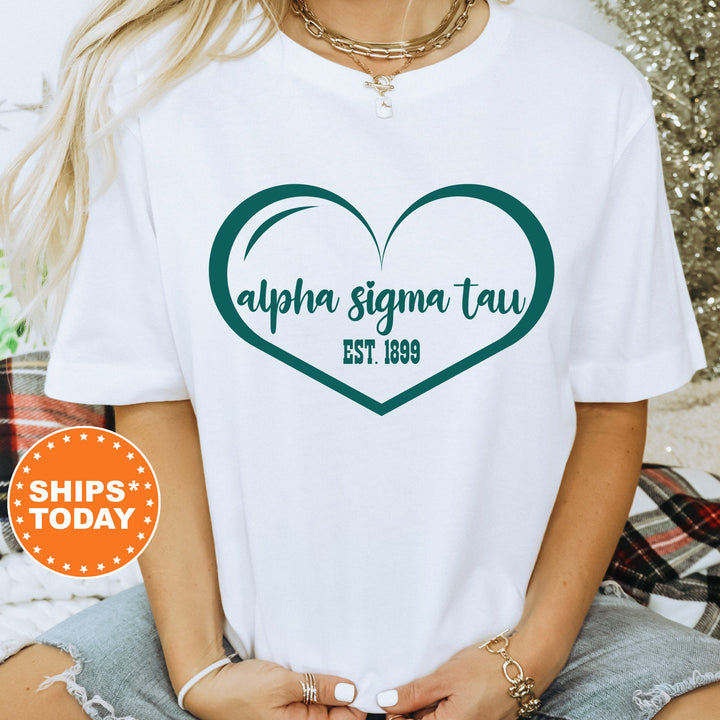 Alpha Sigma Tau Sisterlove Sorority T-Shirt | Sorority Merch | Big Little Reveal Gift | Comfort Colors Shirt | Sorority Gifts _ 16569g