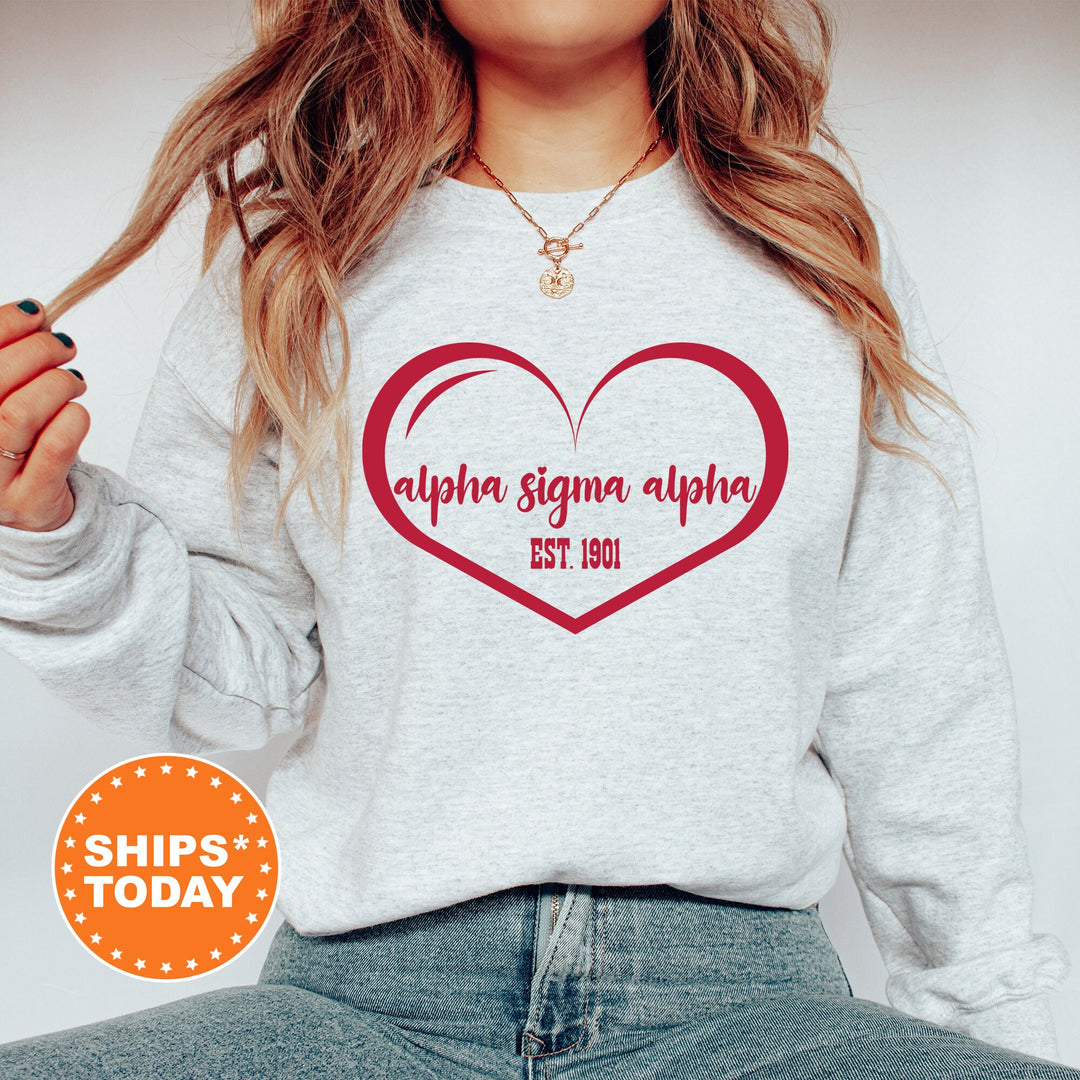 Alpha Sigma Alpha Sisterlove Sorority Sweatshirt | Sorority Apparel | Big Little Reveal | Sorority Gifts | Sorority Merch _ 16568g