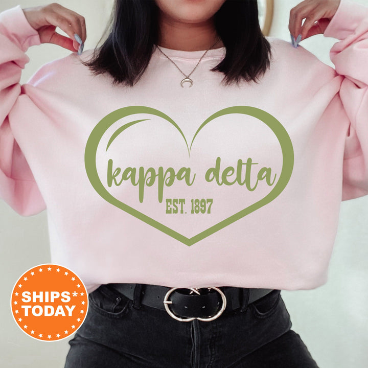 Kappa Delta Sisterlove Sorority Sweatshirt | Kappa Delta Sorority Apparel | Big Little Reveal | Sorority Gifts | Sorority Merch _ 16578g