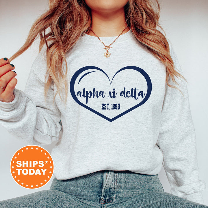 Alpha Xi Delta Sisterlove Sorority Sweatshirt | AXID Sorority Apparel | Big Little Reveal | Alpha Xi Sorority Gift | Sorority Merch _ 16570g