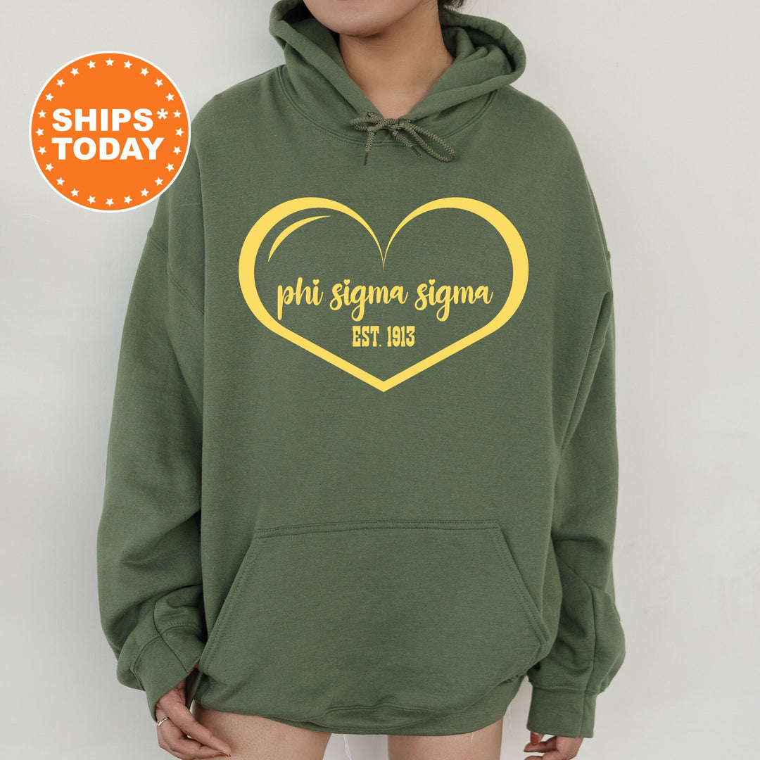 Phi Sigma Sigma Sisterlove Sorority Sweatshirt | Phi Sig Sorority Apparel | Big Little Reveal | Sorority Gifts | Sorority Merch _ 16581g