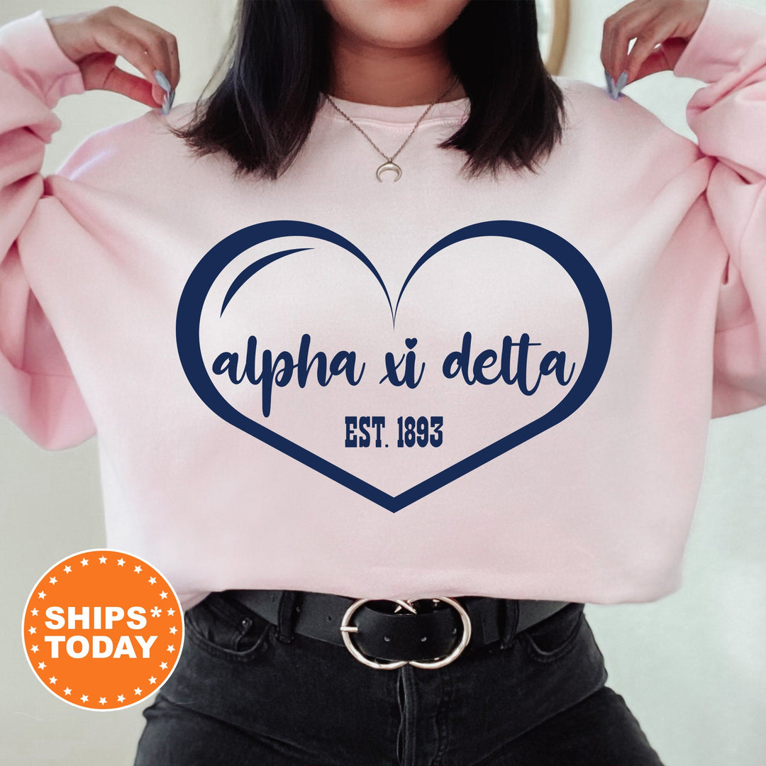Alpha Xi Delta Sisterlove Sorority Sweatshirt | AXID Sorority Apparel | Big Little Reveal | Alpha Xi Sorority Gift | Sorority Merch _ 16570g