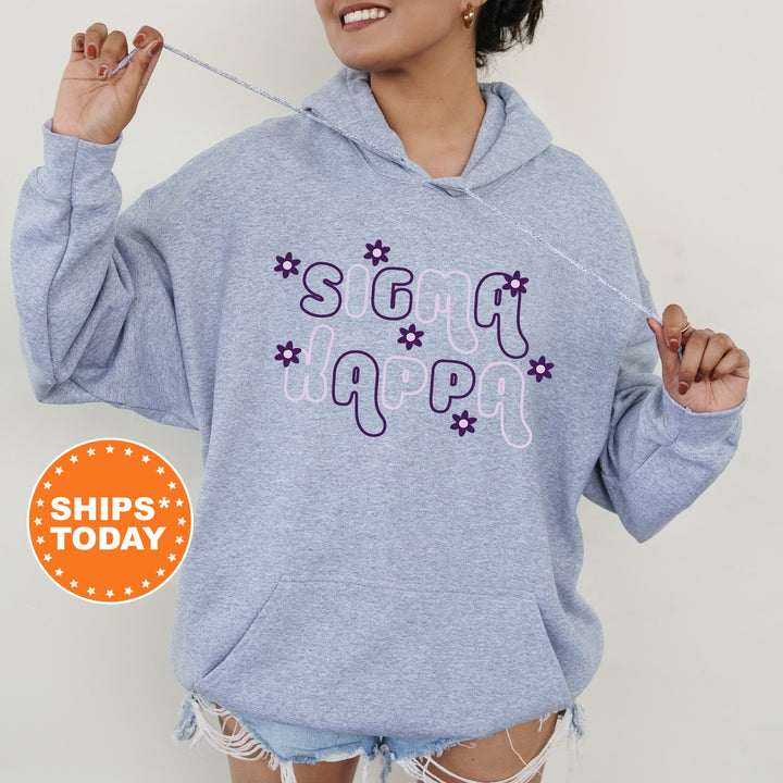 Sigma Kappa Greek Blossom Sorority Sweatshirt | Sig Kap Sorority Crewneck | Big Little Recruitment Gift | Sorority Merch _ 16610g