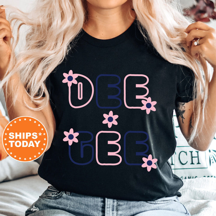 Delta Gamma Greek Blossom Sorority T-Shirt | Dee Gee Comfort Colors Shirt | Big Little Family Shirt | Delta Gamma Sorority Merch _ 16599g