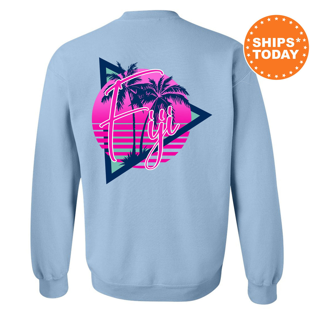 FIJI Bright Nights Fraternity Sweatshirt | Phi Gamma Delta Crewneck Sweatshirt | FIJI Fraternity Rush Gift | New Pledge Sweatshirt