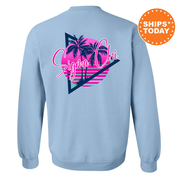 Sigma Chi Bright Nights Fraternity Sweatshirt | Sigma Chi Crewneck Sweatshirt | Fraternity Rush Gift | New Pledge Sweatshirt