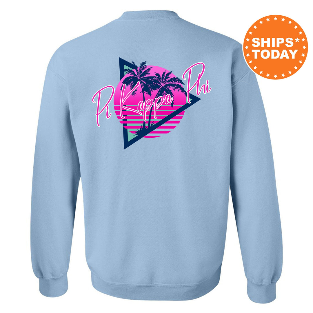 Pi Kappa Phi Bright Nights Fraternity Sweatshirt | Pi Kapp Crewneck Sweatshirt | Fraternity Rush Gift | New Pledge Sweatshirt