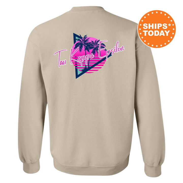 Tau Kappa Epsilon Bright Nights Fraternity Sweatshirt | TKE Crewneck Sweatshirt | TEKE Fraternity Rush Gift | New Pledge Sweatshirt _ 13945g