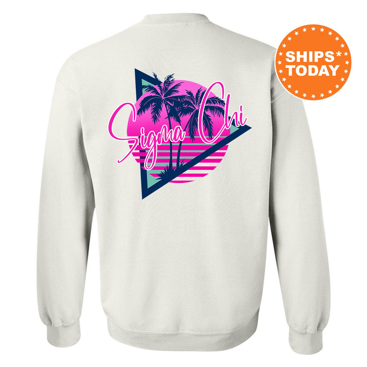 Sigma Chi Bright Nights Fraternity Sweatshirt | Sigma Chi Crewneck Sweatshirt | Fraternity Rush Gift | New Pledge Sweatshirt