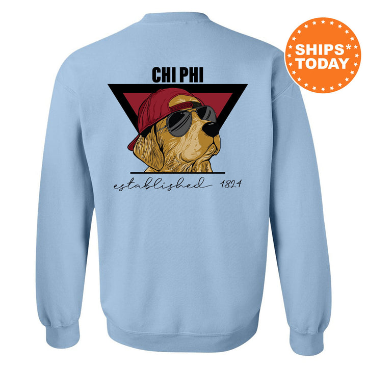Chi Phi Paw Prints Fraternity Sweatshirt | Chi Phi Crewneck | Fraternity Chapter Sweatshirt | Custom Greek Apparel | Bid Day Gift