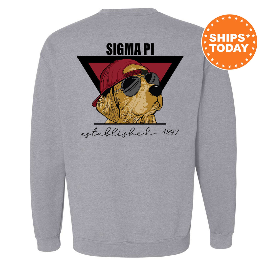 Sigma Pi Paw Prints Fraternity Sweatshirt | Sigma Pi Crewneck | Fraternity Chapter Sweatshirt | Custom Greek Apparel | Bid Day Gift