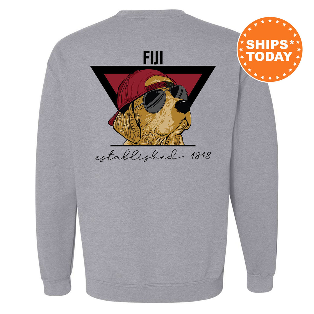 FIJI Paw Prints Fraternity Sweatshirt | Phi Gamma Delta Crewneck | Fraternity Chapter Sweatshirt | Custom Greek Apparel | Bid Day