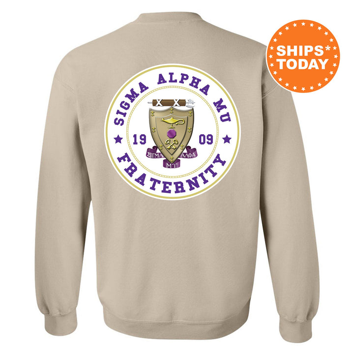 Sigma Alpha Mu Proud Crests Fraternity Sweatshirt | Sammy Sweatshirt | Fraternity Hoodie | Bid Day Gift | Initiation Gift