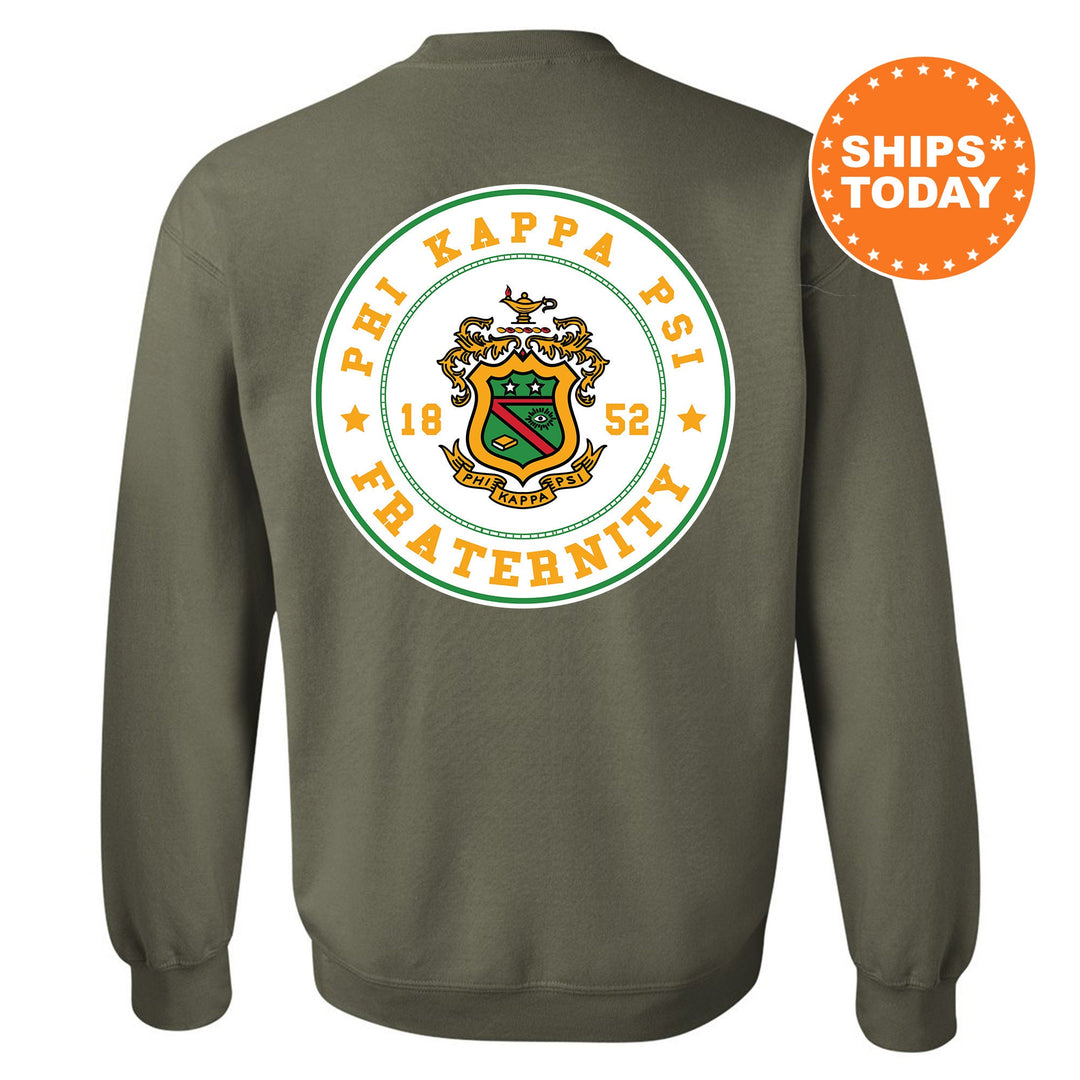 Phi Kappa Psi Proud Crests Fraternity Sweatshirt | Phi Psi Sweatshirt | Fraternity Hoodie | Bid Day Gift | Initiation Gift