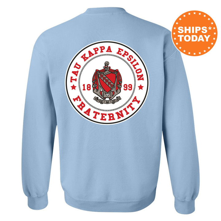 Tau Kappa Epsilon Proud Crests Fraternity Sweatshirt | TKE Sweatshirt | Fraternity Hoodie | Bid Day Gift | Frat Initiation Gift _ 13976g