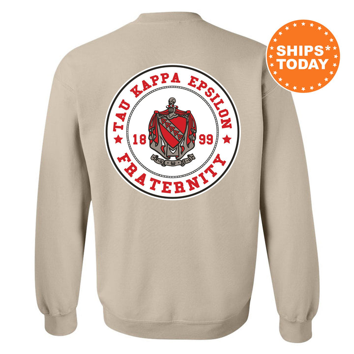 Tau Kappa Epsilon Proud Crests Fraternity Sweatshirt | TKE Sweatshirt | Fraternity Hoodie | Bid Day Gift | Frat Initiation Gift _ 13976g
