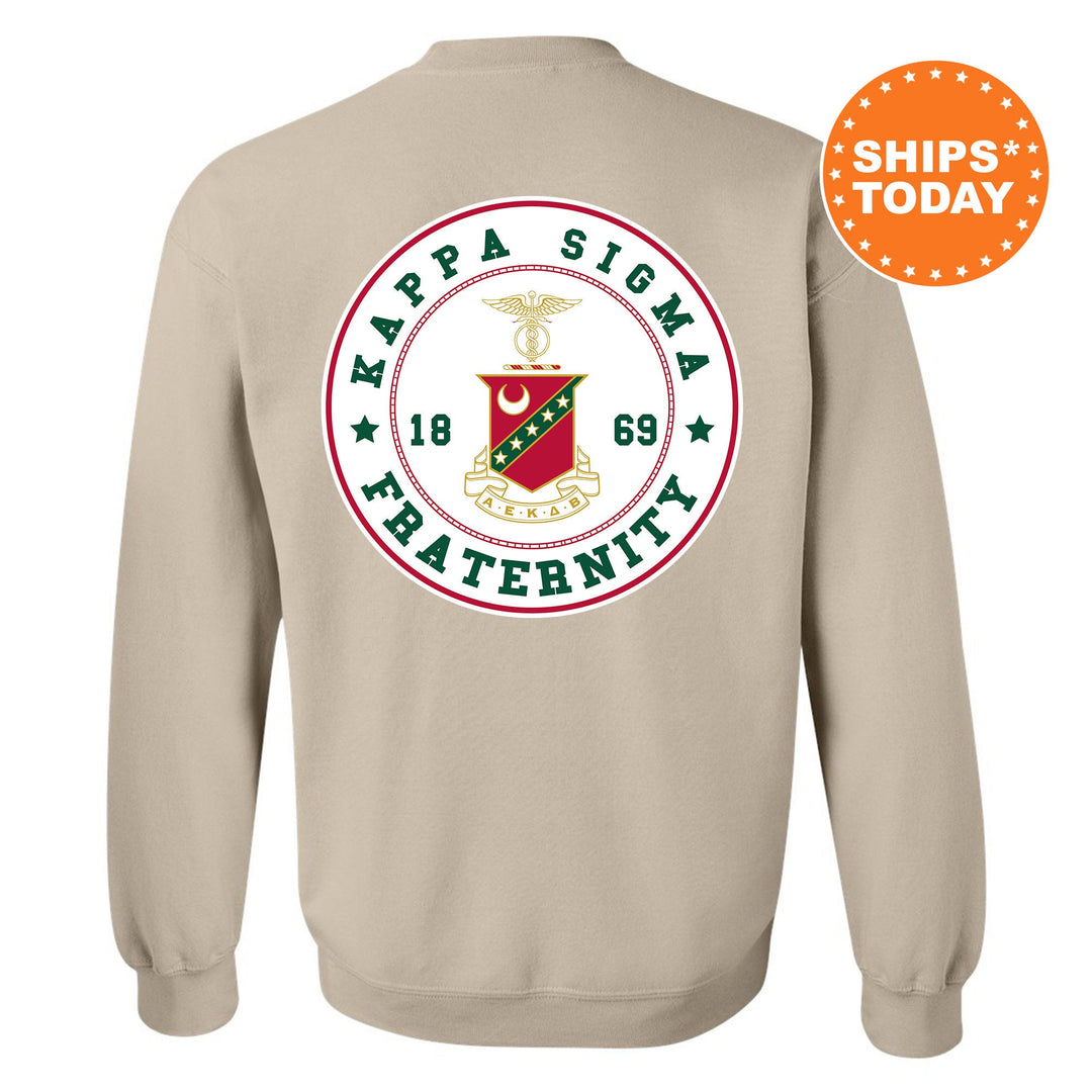 Kappa Sigma Proud Crests Fraternity Sweatshirt | Kappa Sig Sweatshirt | Fraternity Hoodie | Bid Day Gift | Initiation Gift