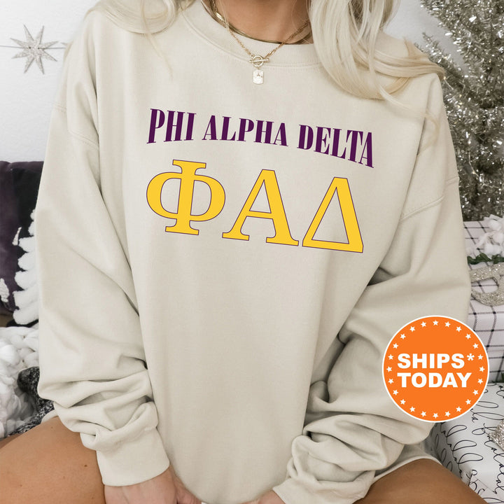 Phi Alpha Delta Greek Identity COED Sweatshirt | Phi Alpha Delta Sweatshirt | Greek Letters | Sorority Letters | Greek Apparel _ 15422g