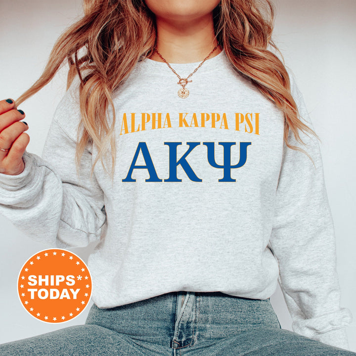 Alpha Kappa Psi Greek Identity COED Sweatshirt | AKPsi Sweatshirt | AKPsi Greek Letters Sweatshirt | Greek Apparel _ 15414g