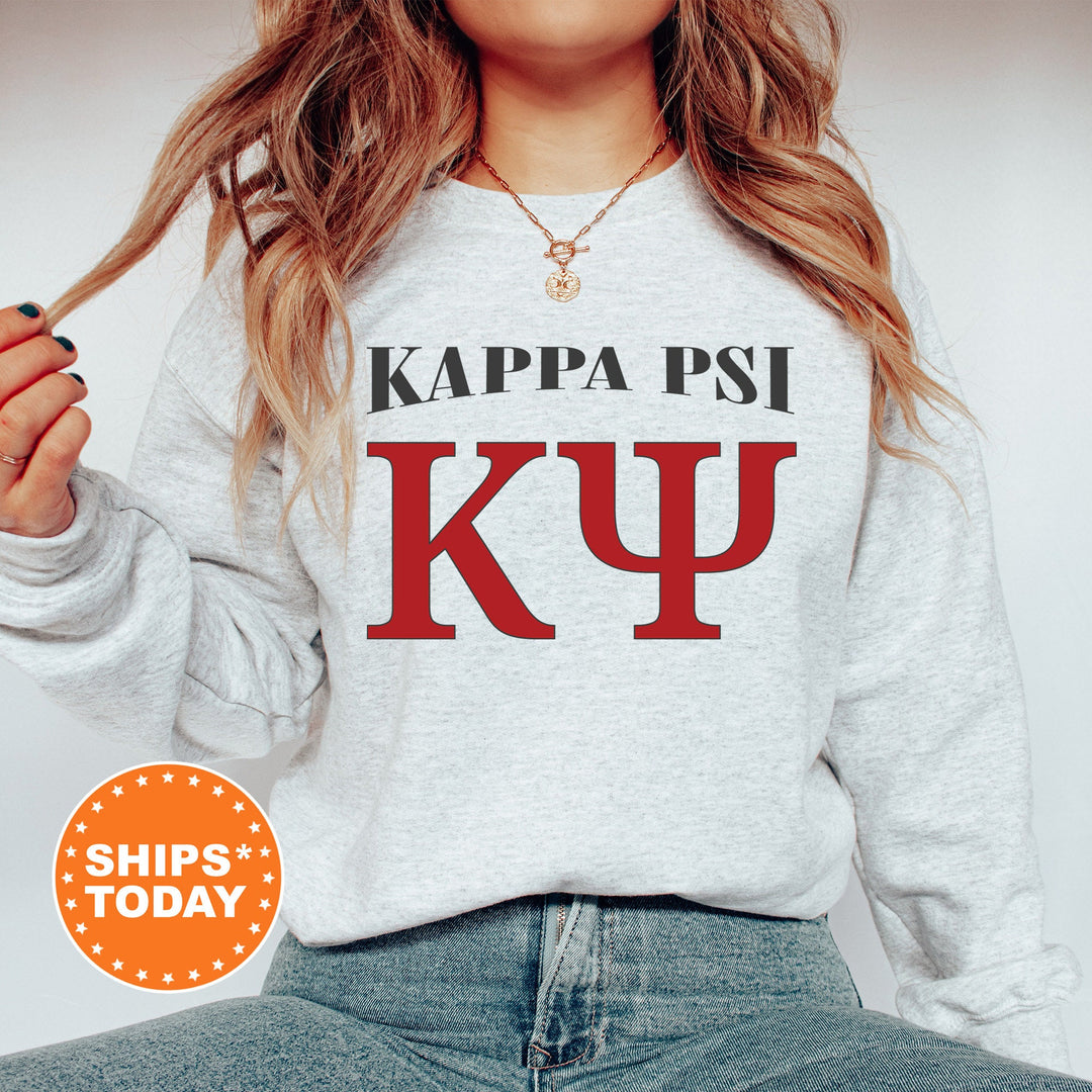 Kappa Psi Greek Identity COED Sweatshirt | Kappa Psi Sweatshirt | Greek Letters Sweatshirt | Sorority Letters | Greek Apparel _ 15420g