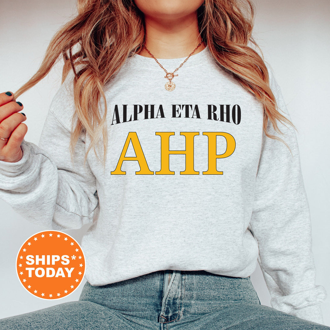 Alpha Eta Rho Greek Identity COED Sweatshirt | Alpha Eta Rho Sweatshirt | Greek Letters | Sorority Letters | Greek Apparel _ 15413g